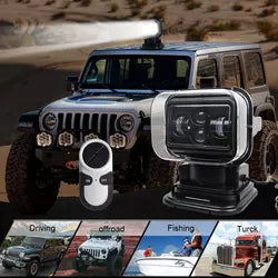 Foco LED Busca Caminos con control remoto inalámbrico