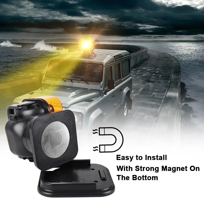 Luz Led de trabajo magnética 12V, reflector de 360 grados para coche, SUV.