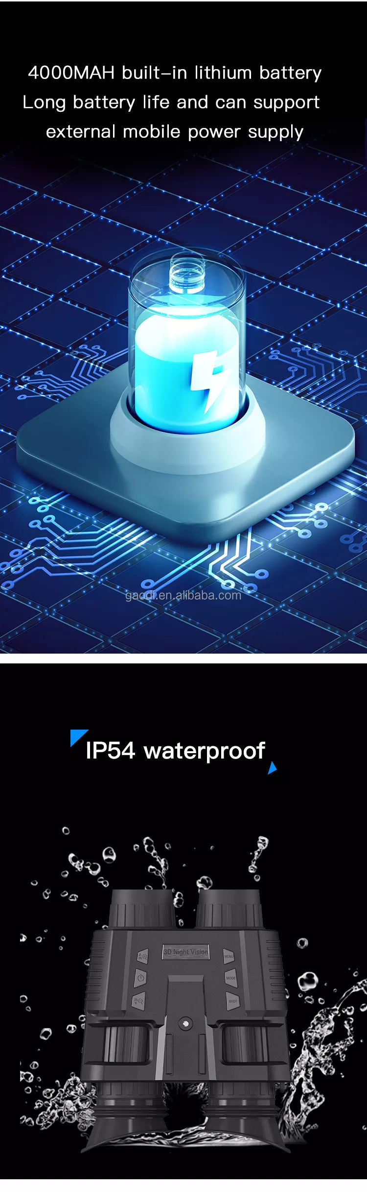 Binocular Visión nocturna NV-8000