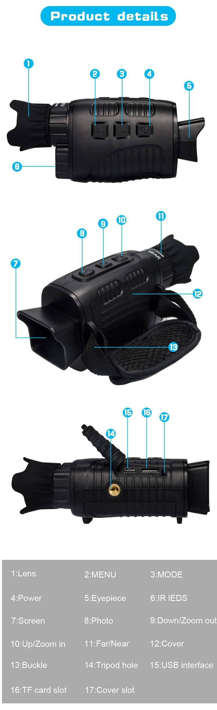 Monocular Visión Nocturna NV-3185
