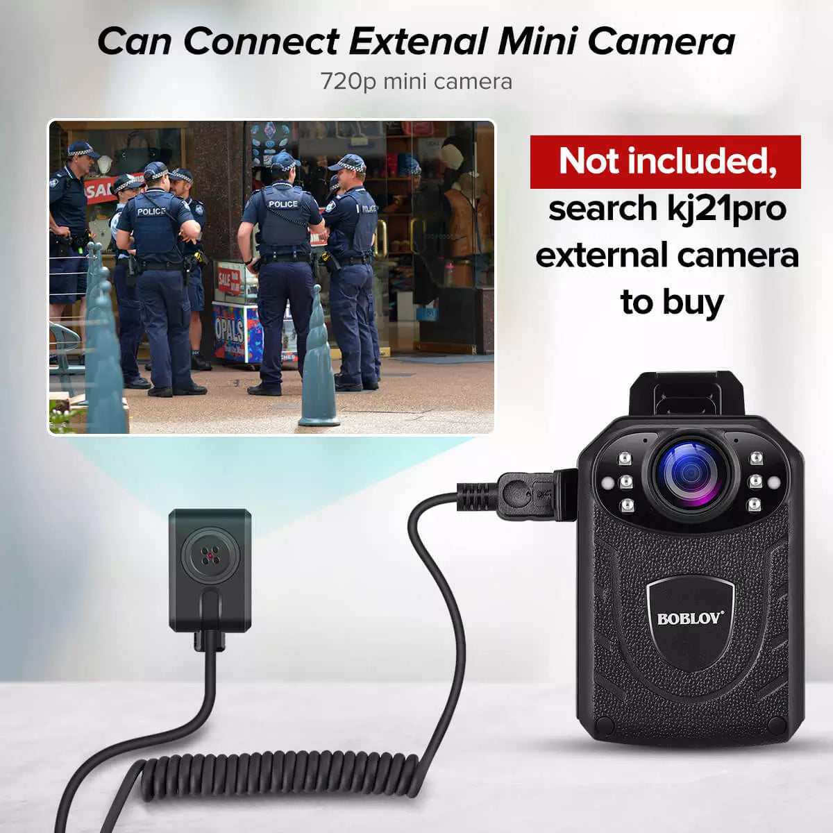 Clip Magnetica Leggera Per Bodycam BOBLOV KJ21/N9/PD70/WA7D – Attacco Posteriore In Lega, 14x10cm, Nero