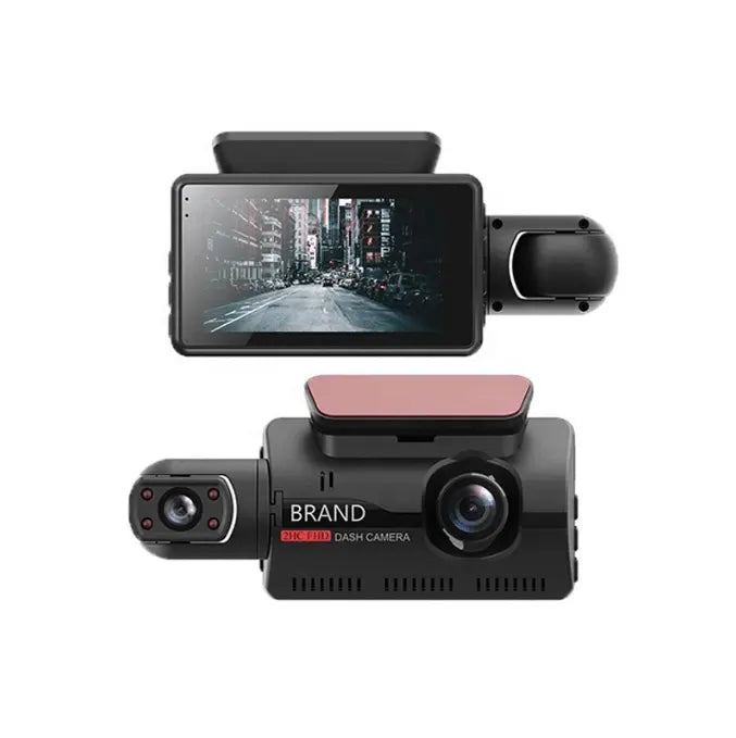 Cámara con lente para vehículo, grabadora de vídeo dvr frontal y trasera,  inalámbrica