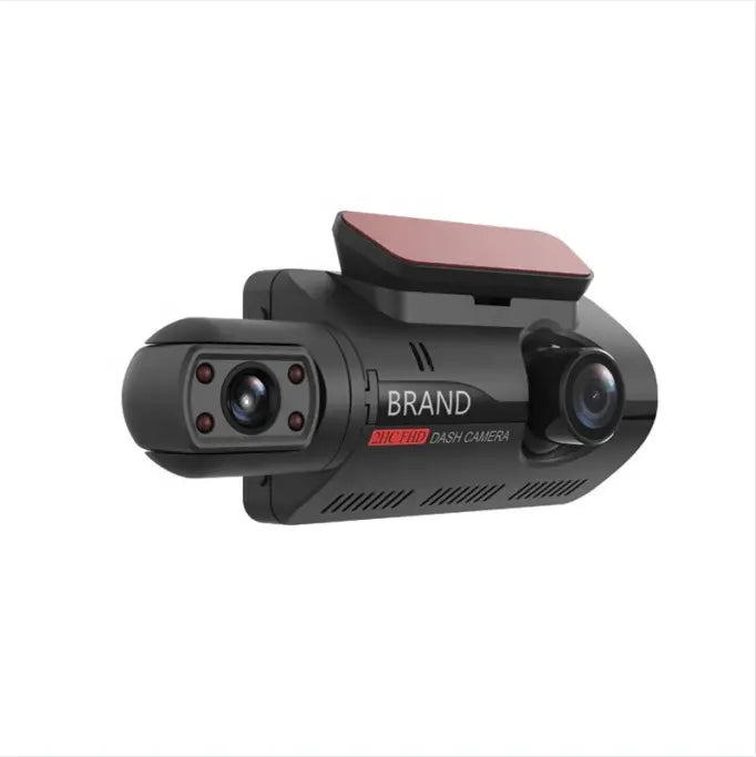 Cámara con lente para vehículo, grabadora de vídeo dvr frontal y trasera,  inalámbrica