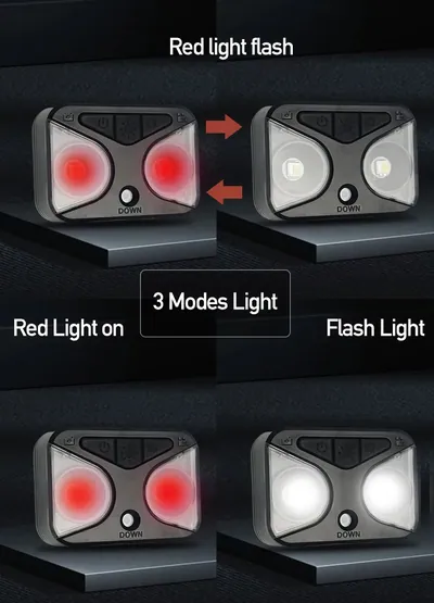Cámara de visión trasera para bicicleta 1080P, con luz impermeable.