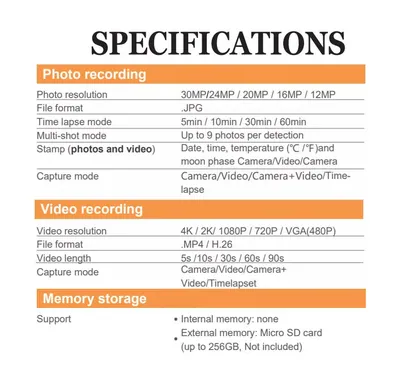 Cámara 4g para caza, 12MP, 16MP, 20MP, 24MP, 30MP, wifi