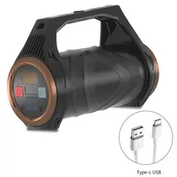 Foco portátil LED impermeable para exteriores
